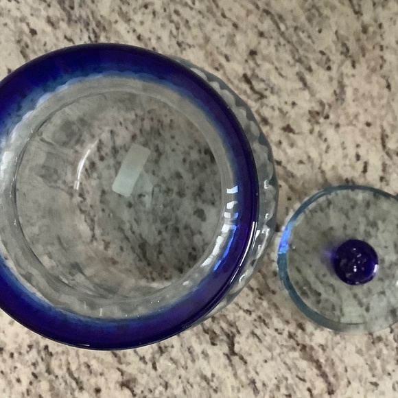 Hachar Blown Glass Canisters Crafted in Mexico - Picture 5 of 7